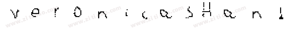 VeronicasHand Regular字体转换